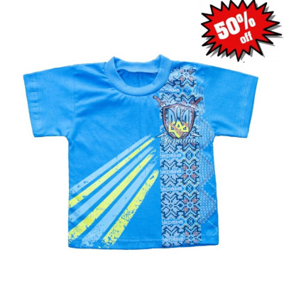 Футболка з коротким рукавом блакитна "Україна"